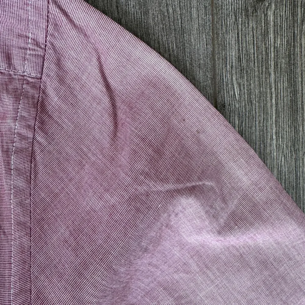 J.Crew Slim Secret Wash Shirt XL Red Ochre End-on-End Cotton Poplin Button Down